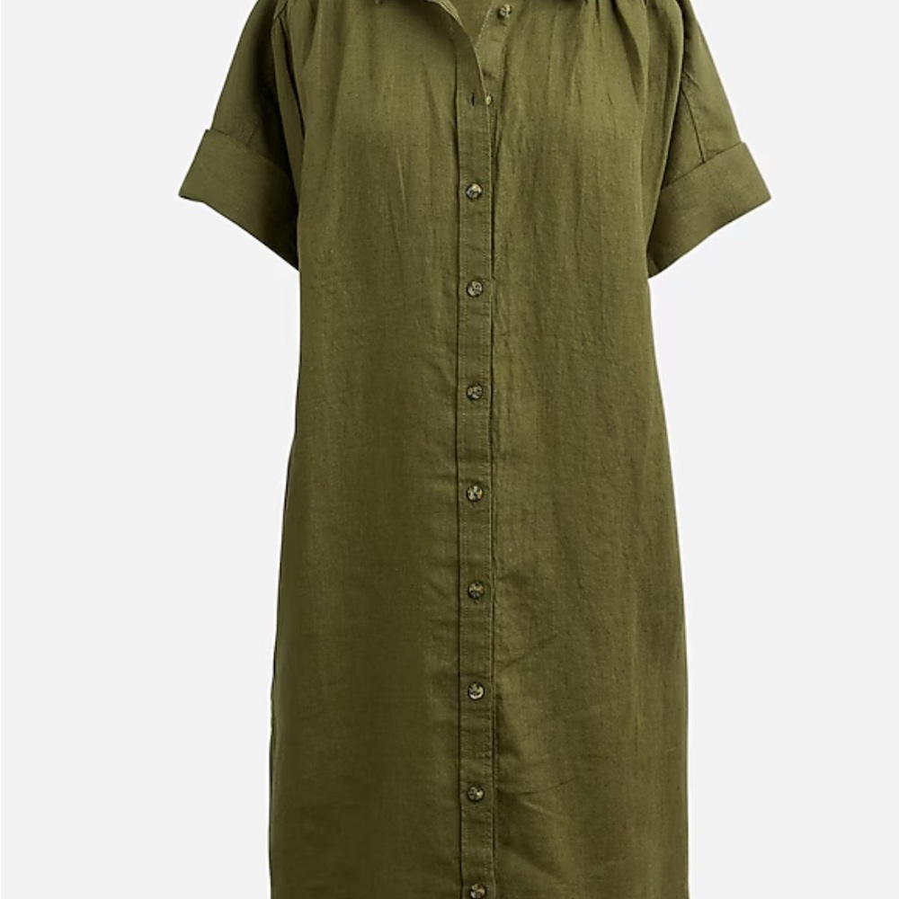 J. Crew - Relaxed-fit short-sleeve Baird McNutt Irish linen shirtdress